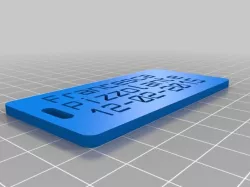 My Customized Customizer Version of luggage label