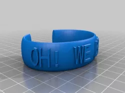 My Customized Ellipse Message Band - OH! WE BEST! - A59, B48