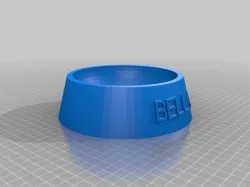 My Customized Fully Parametric Dog  Food Bowl Bella