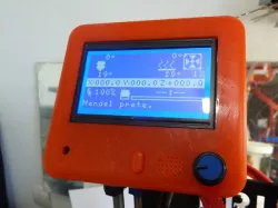Rounded Full Graphic LCD case with SD card removal notch.