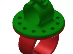 SeaPerch motor to PVC clamp