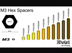Set of Hex Spacer M3/M4 (5mm - 50mm + custom)