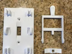 Smooth faceplate for Frankenstein light switch cover
