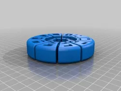 Stargate ancient antic numeric puzzle. Puck style.