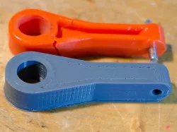 This is a duplicate of the steering mechanism part for the Maisto "Baja Beast" RC toy car