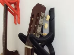 Wall mounted guitar holder / bracket - 3M Command strips