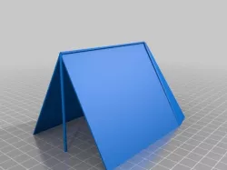 Wedge tent with bell back