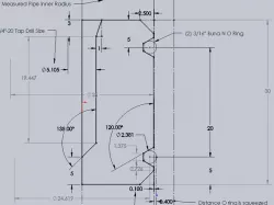 1 in Schedule 40 PVC piston