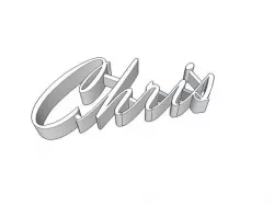3D Name: Chris - Nom 3D: Chris