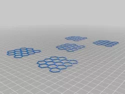 3D Printer Bed Level Calibration Pattern