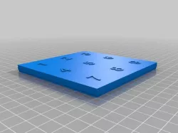 9 hole box with lid and numbers