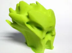 Alien Head spiky flames