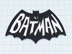 Batman 1960's Logo 3D Printable