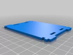 Caja con tapa bisagrada y plataforma