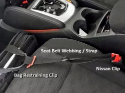 Car Bag Restraint - Stops your bag flying forward in your car