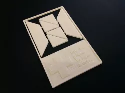 Cross puzzle  - business card format
