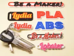 Customizable Multiline Tag or Keychain
