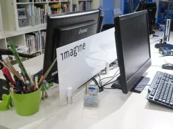 desk partition panel holder