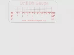 Drill Bit Sorting Gauge - Laser Cut