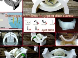 Dubbele Plakbandhouder