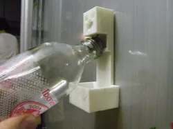 easy bottle opener fridge with creeper minecraft figure