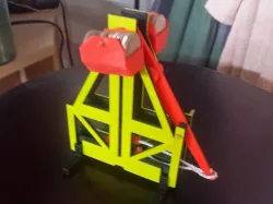 Floating arm trebuchet (dimes and pennies)