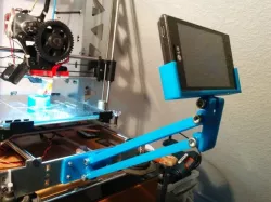 Heavy Duty (a.k.a. overkill) Phone mount for Prusa i3 P3steel