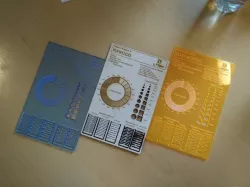 Laser cutting materiale template