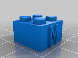 Lego Block with M