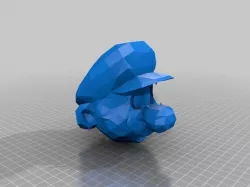 Low Poly Mario Head