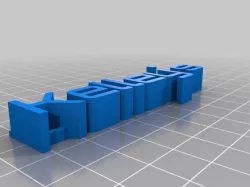 My Customized 3D name plate
