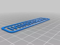 My Customized Custiomizable Name Tag