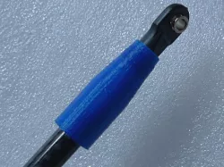 Parametric Traxxas 5347 ball joint to carbon fiber rod connector for delta printers