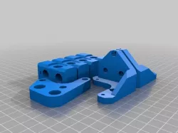 Prusa i3: Y motor mount upgrade, Y m10 threaded rod compatable corners, Z motor mount upgrade