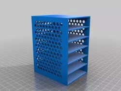 resized drawer box with hex pattern sides