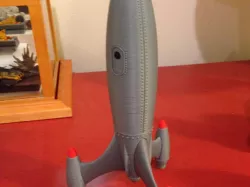 Retro Silver Bullet Rocket