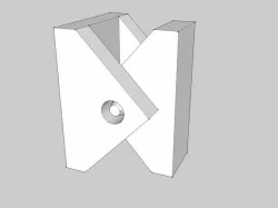 Simple Print-In-Place 2 Point Hinge