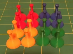 Sorry - Board Game Piece (Flat Bottomed)