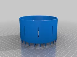 Zoetrope Wheel (Print Ready /W Black Print Supports)