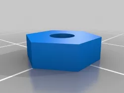 6-32 unthreaded nut