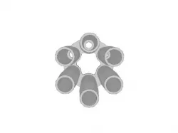 Airsoft - Wingun Revolver 6x6 BB multi casing