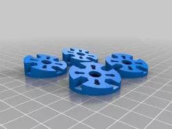 Angled Motor Mount 13° Blackout Mini-H Quad 5"
