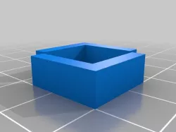 Fused glass square widget