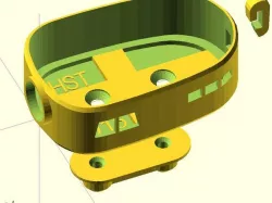 Housing for Keycam 808 #16 (Videocam R/C Gimbal) - OpenScad