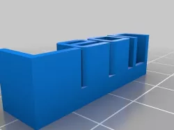 Leon 3D name plate