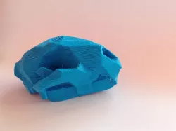 Leopard Skull Low Poly