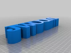 My Customized 5 Letters in a Row