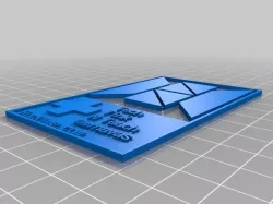 My Customized Cross puzzle  - business card format