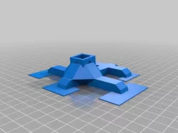 My Customized OpenSCAD Modular Glasses Stand for bedside table or 3d TVs / Projectors