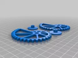 Nautilus gears with involute gearing - customizable